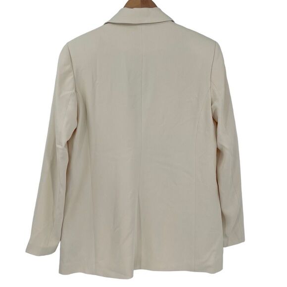 Vero Moda Aware Tone Long Sleeve Oversized Blazer Jacket Birch Women US 4 Office - Picture 2 of 10